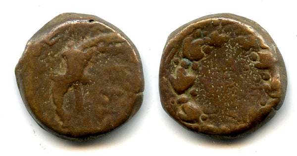 Rare large 4-prutot (AE18) of Mattathias Antigonus (40-37 BC), Ancient Judea