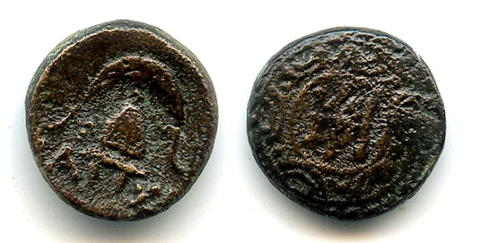 Half unit of Demetrius I Poliorketes (294-288 BC), Pella, Macedonian Kingdom
