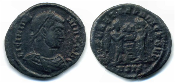 Rare (R4) VLPP of Licinius II (317-324 AD), Siscia, Roman Empire (RIC 89)