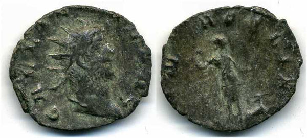 Scarcer billon antoninianus of Gallienus (253-268 AD), Milan mint, Roman Empire