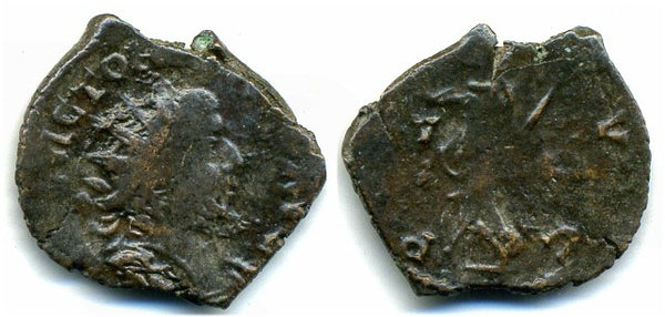Barbarous PAX antoninianus of Victorinus, ca.270-280 AD, Roman Gaul