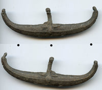 Scarce LARGE tin "canoe money", Palembang, Sumatra, Indonesia, ca.800-1200 AD