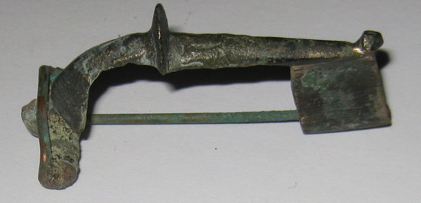 Early Roman bronze fibula, Kräftig type, Roman Empire, ca.1st-2nd century AD