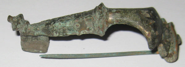 Early Roman bronze fibula, Kräftig type, Roman Empire, ca.1st-2nd century AD