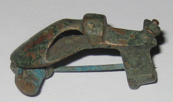 Early Roman bronze fibula, Roman Empire, ca.1st-3rd century AD