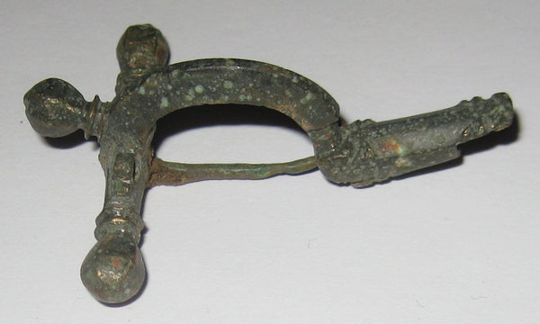 Very nice bronze Roman crossbow fibula complete with pin, class I, ca.280-320 AD