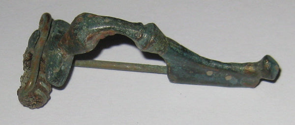 Early Roman bronze fibula, Kräftig type, Roman Empire, ca.1st-2nd century AD