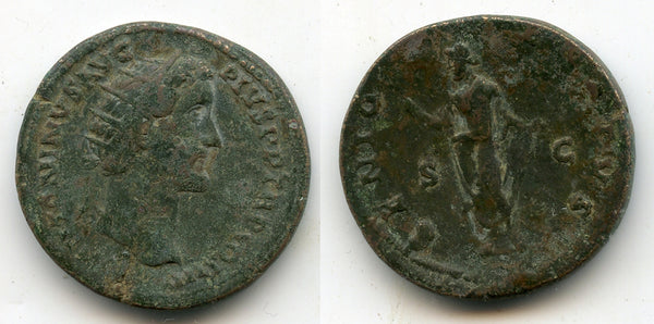 GENIO SENATVS dupondius of Antoninus Pius (138-161 CE), Roman Empire