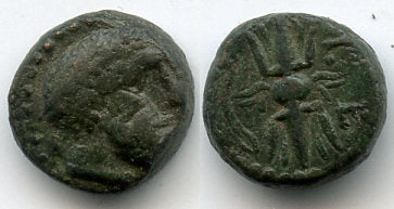 High quality AE11, Selge, Pisidia, 2nd-1st century BC, Ancient Greece