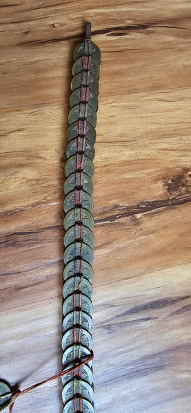 Rare authentic "coin sword", 104 coins of Qian Long (1736-1795), Qing, China