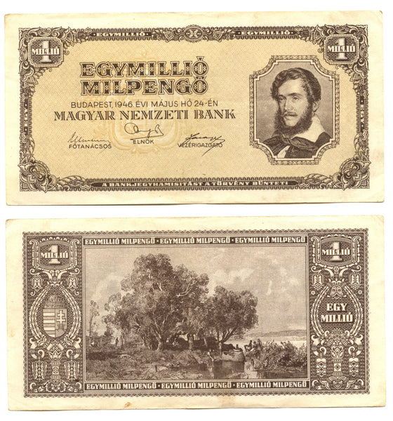 1 trillion pengo, 1946, Hungary (Pick-128)