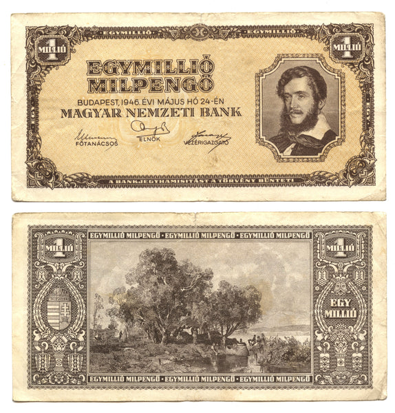 1 trillion pengo, 1946, Hungary (Pick-128)