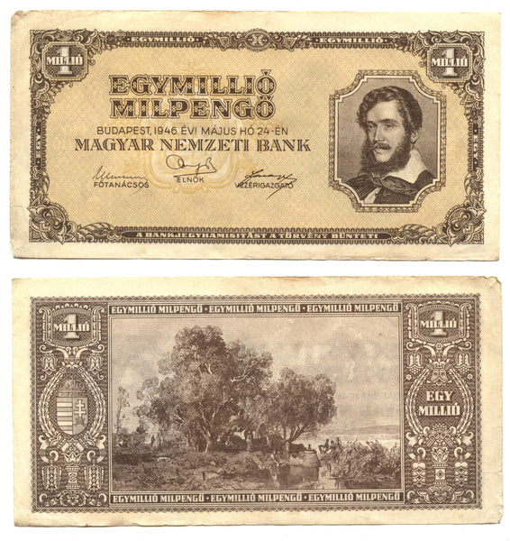 1 trillion pengo, 1946, Hungary (Pick-128)