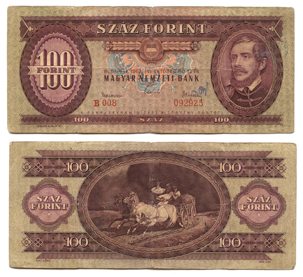 100 forints, 1962, Hungary (Pick-171c)