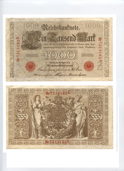 1000 marks, 1910, Germany (Pick-44)