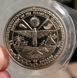 Uncirculated proof-like $5, 1991, The Heroes Of Desert Storm, Marshall Islands