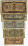 Russia - USSR 1 - 3 - 5 Roubles - 1 - 3 Chervonets 1937 - 1938
