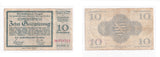 Lot of three 10 pfennig  Notgeld notes, Germany