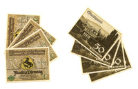 Lot of 4 notgeld paper money, 1922-1924, Stuttgart, Germany