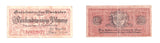 Lot of four 25 pfennig  Notgeld notes, Germany