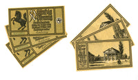 Lot of 3 notgeld bills w/consecutive numbers, 1922-1924, Stuttgart, Germany