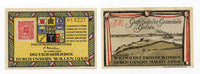 Nice notgeld paper money, 1Mark 1920, Gemeinde Holnis, Germany.