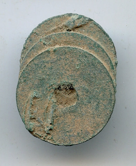 Nice original clump of 3 coins from 1500's, various rulers and rebels, Vietnam