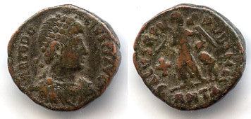 AE4 of Theodosius I (379-395), Antioch mint, Roman Empire