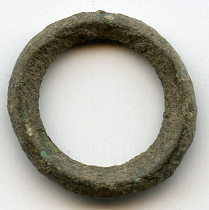 Authentic ancient Celtic ring money (17mm), Danube region, ca. 800-100 BC