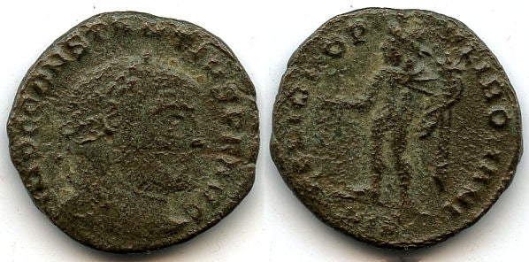 Nice 1/4 follis of Constantius Chlorus (305-306 AD), Siscia mint, Roman Empire