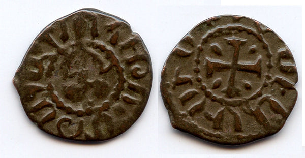 Rare bronze kardez, Levon III (1301-1307), Cilician Armenia (Bed. 1828 var)