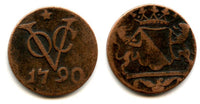 Utrecht issue copper duit, VOC (East India Company), 1790, Dutch East India - star mintmark (KM#111.4)