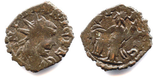 Barbarous SALVS antoninianus of Tetricus I, c.270-280 AD, Roman Gaul