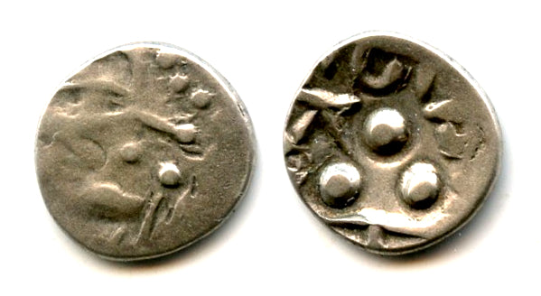 Rare silver masha, Chach of Alor in Sindh and Multan, c.675/685 AD (F/T #M4)