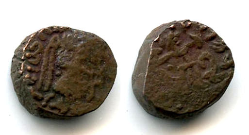 Authentic drachm of Gondophares (c.20-50 AD), Indo-Parthians, Northern India