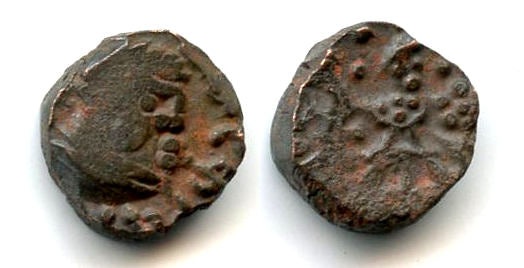 Billon drachm of Satrap Rajuvula (c.10-25 AD), Jammu, Indo-Scythians