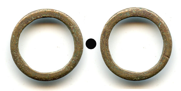 Authentic ancient Celtic ring money (20mm), Danube region, ca.800-100 BC