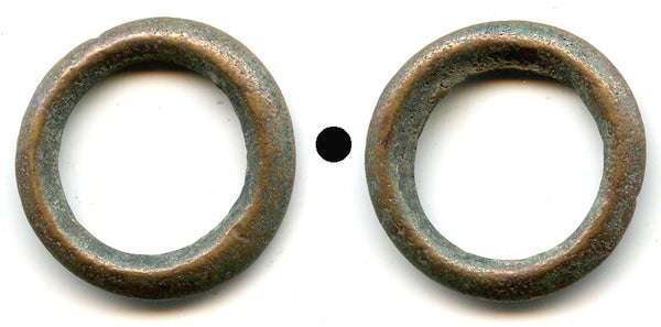 Authentic ancient Celtic ring money (18mm), Danube region, ca.800-100 BC