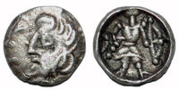 Nice silver obol, unknown King, Samarqand, c.100-400 AD, Soghdiana, Central Asia