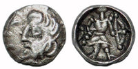 Nice silver obol, unknown King, Samarqand, c.100-400 AD, Soghdiana, Central Asia