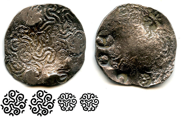 Huge and very rare silver vimshatika, Matsya Janapada (600-500 BC), India