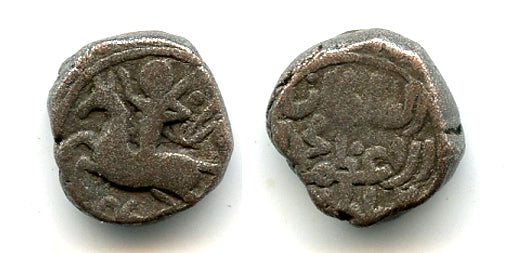 Billon "horseman" jital of Sultan Mohamed (1200-20), Herat, Khwarezm Empire T#221