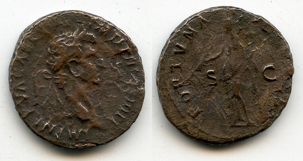 Bronze as of Nerva (96-98 AD), FORTVNA AVGVST, Rome, Roman Empire
