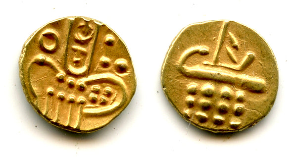 Superb gold fanam, Chitradurga, ca.1565-1779, S. India (Herrli #1.06)