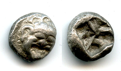Archaic silver drachm, c.500-475 BC, Parion, Mysia, Ancient Greek coinage