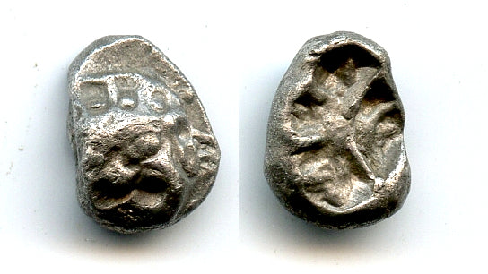 Archaic silver drachm, c.500-475 BC, Parion, Mysia, Ancient Greek coinage
