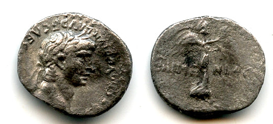 Silver hemidrachm of Emperor Nero (54-68 AD), Caesarea, Cappadocia