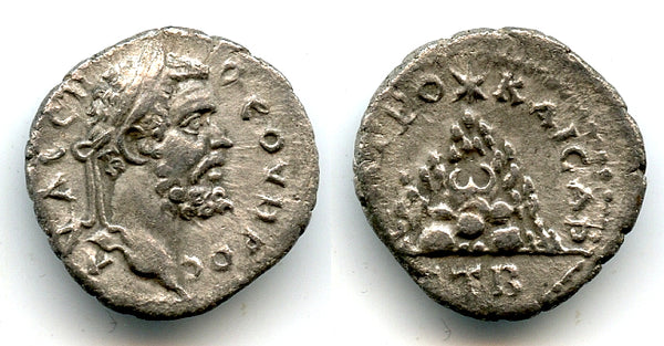 Silver drachm of Septimius Severus (193-211 AD), RY2, Caesarea, Cappadocia