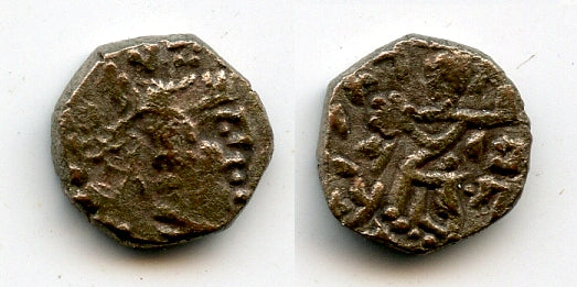 Billon drachm of Satrap Rajuvula (c.10-25 AD), Jammu, Indo-Scythians