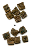 Lot of 6 AE coins w/4 punchmarks, 185-73 BC, Malwa, Sungas, India